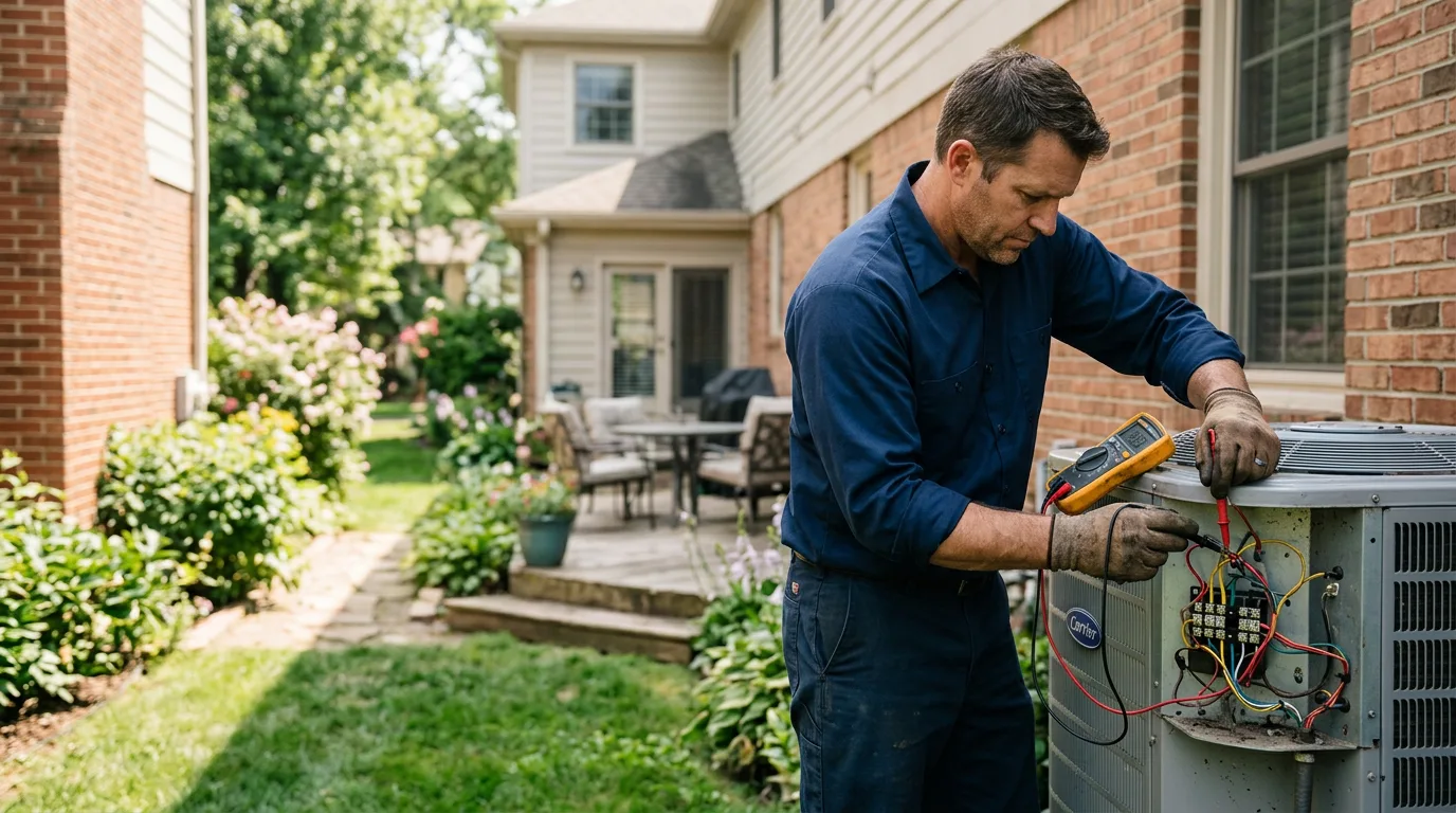 HVAC technician working near Galva, IA
